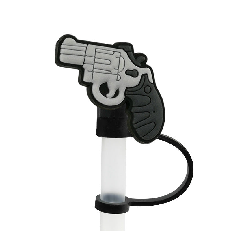 Wholesale 10pcs/pack Party straw clip straw cap silicone dust plug straw decoration